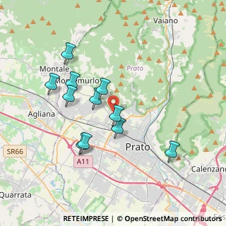 Mappa Via Dino Pizzicori, 59100 Prato PO, Italia (3.48545)