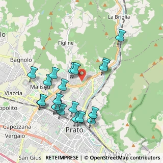 Mappa Viale Fratelli Cervi, 59100 Prato PO, Italia (2.0225)