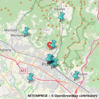Mappa Viale Fratelli Cervi, 59100 Prato PO, Italia (3.82545)