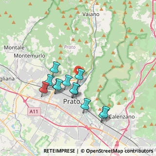 Mappa Via Otello Galardini, 59100 Prato PO, Italia (3.39583)