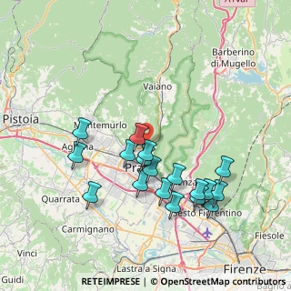 Mappa Via Otello Galardini, 59100 Prato PO, Italia (7.64833)