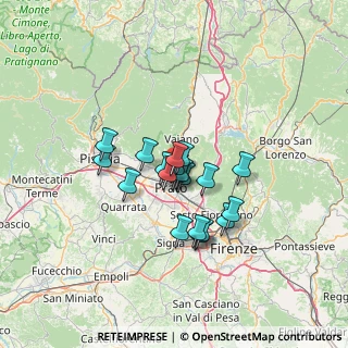 Mappa Via Otello Galardini, 59100 Prato PO, Italia (9.3605)