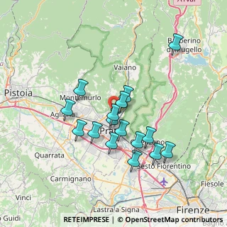 Mappa Via Fratelli Cervi, 59100 Prato PO, Italia (6.45438)
