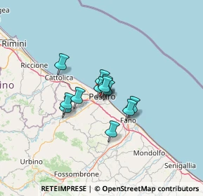 Mappa Via Ciro Menotti, 61100 Pesaro PU, Italia (7.71333)