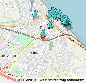 Mappa Via Ciro Menotti, 61100 Pesaro PU, Italia (1.097)