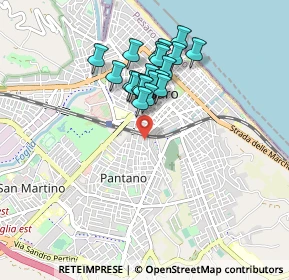 Mappa Via Ciro Menotti, 61100 Pesaro PU, Italia (0.7365)