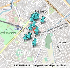 Mappa Via Ciro Menotti, 61100 Pesaro PU, Italia (0.2975)