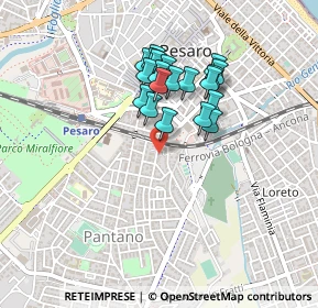 Mappa Via Ciro Menotti, 61100 Pesaro PU, Italia (0.3665)