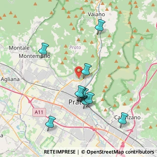 Mappa Via Luigi Tomellini, 59100 Prato PO, Italia (3.84273)