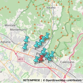 Mappa Via Luigi Tomellini, 59100 Prato PO, Italia (3.37214)