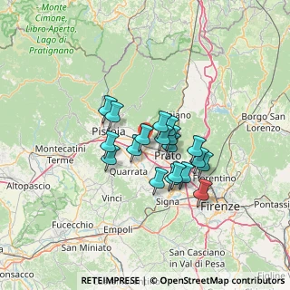 Mappa Via Garigliano, 59013 Montemurlo PO, Italia (9.95263)