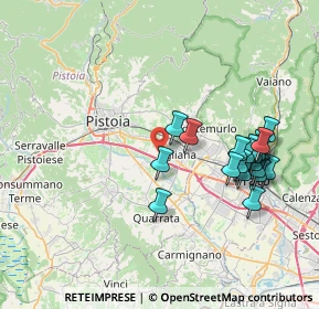 Mappa Via del Mosino, 51031 Agliana PT, Italia (8.045)