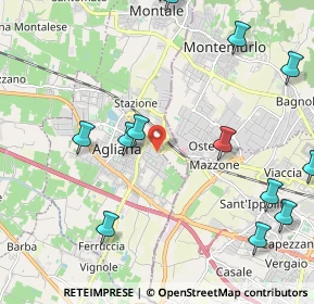 Mappa Via Volturno, 51031 Agliana PT, Italia (2.89286)