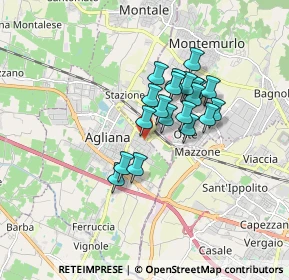 Mappa Via Volturno, 51031 Agliana PT, Italia (1.2685)