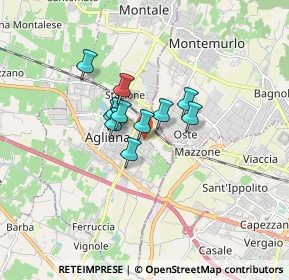 Mappa Via Volturno, 51031 Agliana PT, Italia (1.02545)