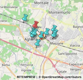 Mappa Via Volturno, 51031 Agliana PT, Italia (1.0275)