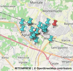 Mappa Via Volturno, 51031 Agliana PT, Italia (1.0035)