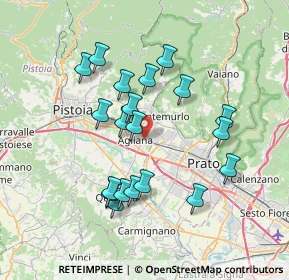 Mappa Via Volturno, 51031 Agliana PT, Italia (6.963)