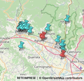 Mappa Via Volturno, 51031 Agliana PT, Italia (7.8345)