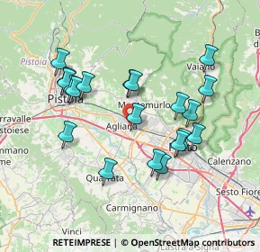 Mappa Via Volturno, 51031 Agliana PT, Italia (7.2605)