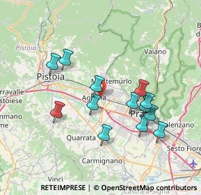 Mappa Via Volturno, 51031 Agliana PT, Italia (7.06231)