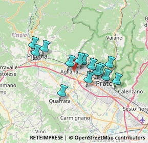 Mappa Via Volturno, 51031 Agliana PT, Italia (5.63929)