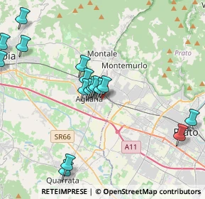 Mappa Via Volturno, 51031 Agliana PT, Italia (4.70294)