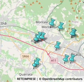 Mappa Via Volturno, 51031 Agliana PT, Italia (3.73923)