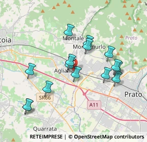 Mappa Via Volturno, 51031 Agliana PT, Italia (3.65333)