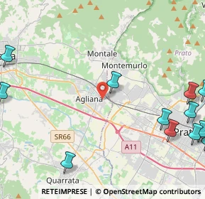 Mappa Via Volturno, 51031 Agliana PT, Italia (6.94385)