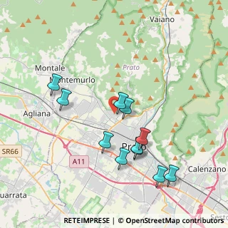 Mappa Via Gennaro Coppola, 59100 Prato PO, Italia (3.90273)