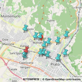 Mappa Via Gennaro Coppola, 59100 Prato PO, Italia (1.86267)