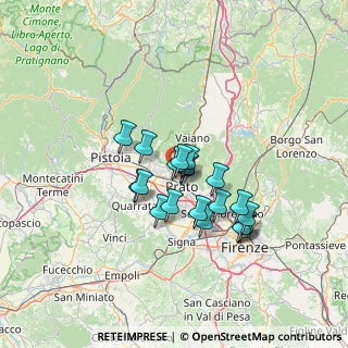 Mappa Via Gennaro Coppola, 59100 Prato PO, Italia (10.553)