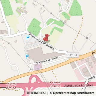 Mappa Strada della Campanara, 3, 61121 Pesaro, Pesaro e Urbino (Marche)