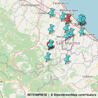 Mappa Via Cà Fusino, 47863 Novafeltria RN, Italia (17.69526)