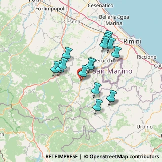 Mappa Via Cà Fusino, 47863 Novafeltria RN, Italia (12.33412)
