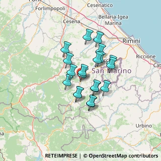 Mappa Via Cà Fusino, 47863 Novafeltria RN, Italia (9.9335)