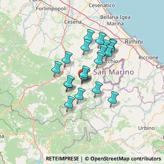 Mappa Via Cà Fusino, 47863 Novafeltria RN, Italia (10.6525)
