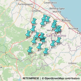 Mappa Via Cà Fusino, 47863 Novafeltria RN, Italia (11.0465)