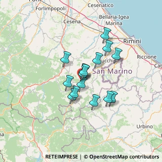 Mappa Via Cà Fusino, 47863 Novafeltria RN, Italia (9.97333)