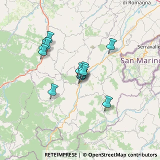 Mappa Via Cà Fusino, 47863 Novafeltria RN, Italia (5.67083)