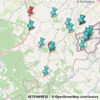 Mappa Via Cà Fusino, 47863 Novafeltria RN, Italia (10.5095)
