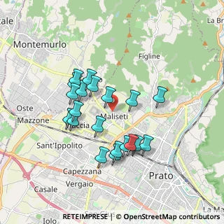 Mappa Via Caduti Senza Croce, 59100 Prato PO, Italia (1.623)