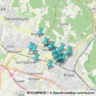 Mappa Via Caduti Senza Croce, 59100 Prato PO, Italia (1.327)
