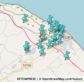 Mappa Strada del Montefeltro, 61121 Pesaro PU, Italia (2.9235)