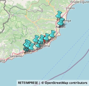 Mappa Viale Europa, 18100 Imperia IM, Italia (11.014)