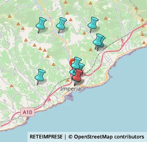 Mappa Viale Europa, 18100 Imperia IM, Italia (2.78364)