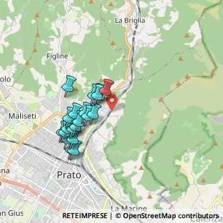 Mappa Via del Canneto, 59100 Prato PO, Italia (1.694)