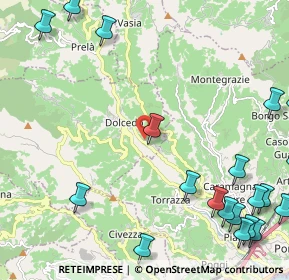 Mappa 18024 Dolcedo IM, Italia (3.3565)