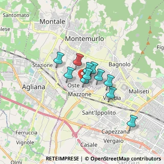 Mappa Via di Palarciano, 59013 Montemurlo PO, Italia (1.09818)